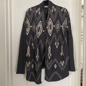 Lucky Brand- Lucky Lotus embroidered cardigan